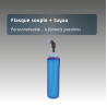 Flasque souple avec tuyau graduée personnalisable 250ml écologique réutilisable personnalisable