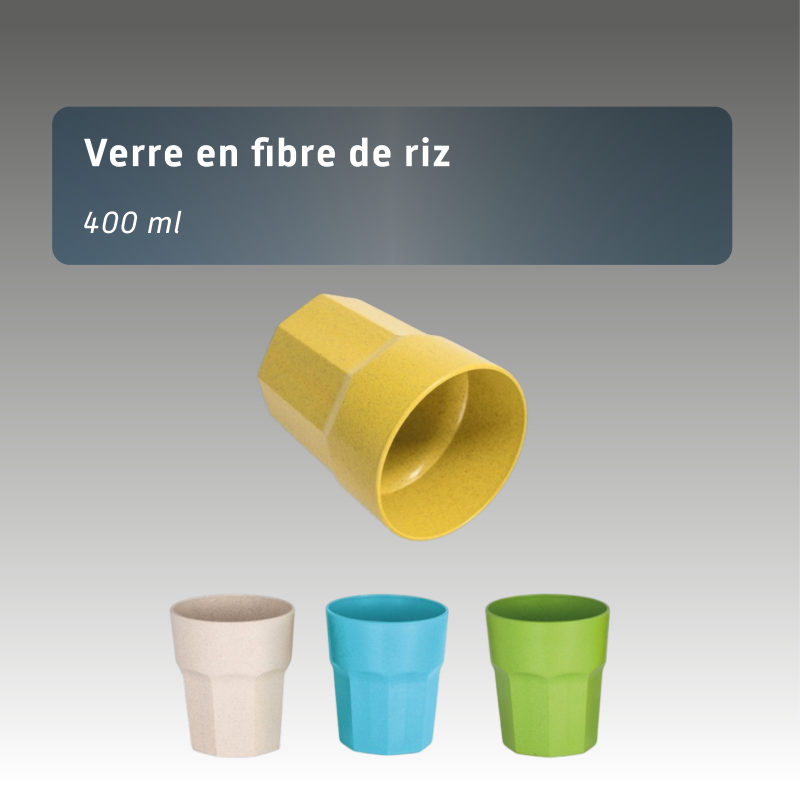 Verre en fibre de riz