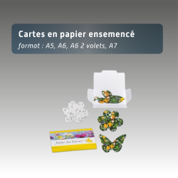 Cartes en papier ensemencé
