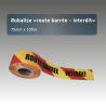 Rubalise ROUTE BARRÉE INTERDIT | Ruban de Signalisation Chantier