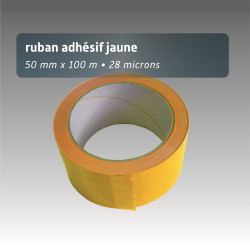 Ruban adhésif plastique 50x100 m | Disponible en 10 coloris