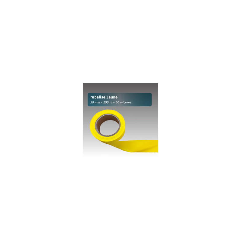 Rubalise Plastique Unie 50 mm x 100 m – Balisage & Signalisation Événements Sportifs