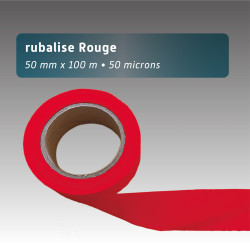 Rubalise Plastique Unie 50 mm x 100 m – Balisage & Signalisation Événements Sportifs