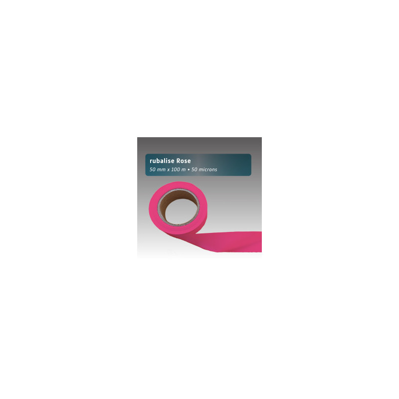 Rubalise Plastique Unie 50 mm x 100 m – Balisage & Signalisation Événements Sportifs
