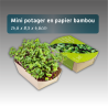 Mini potager en papier bambou