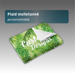 Plaid molletonné personnalisé