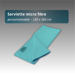 serviette micro fibre personnalisée pas cher pour le sport