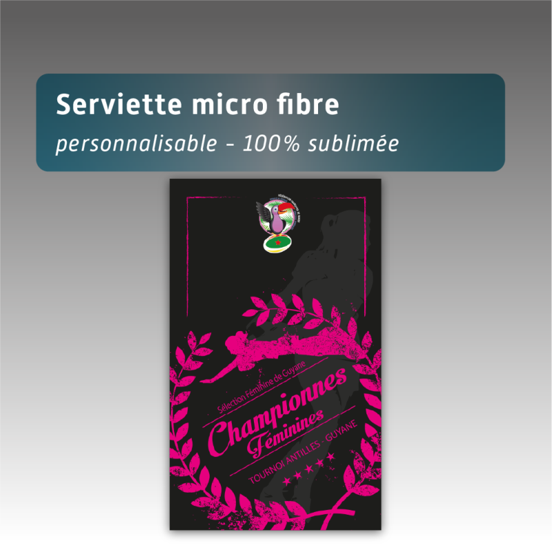 Serviette micro fibre haute sublimation