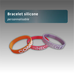Bracelet silicone - multicolore - personnalisable