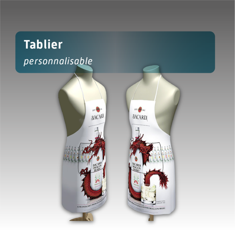Tablier - 3 tailles disponibles - personnalisable