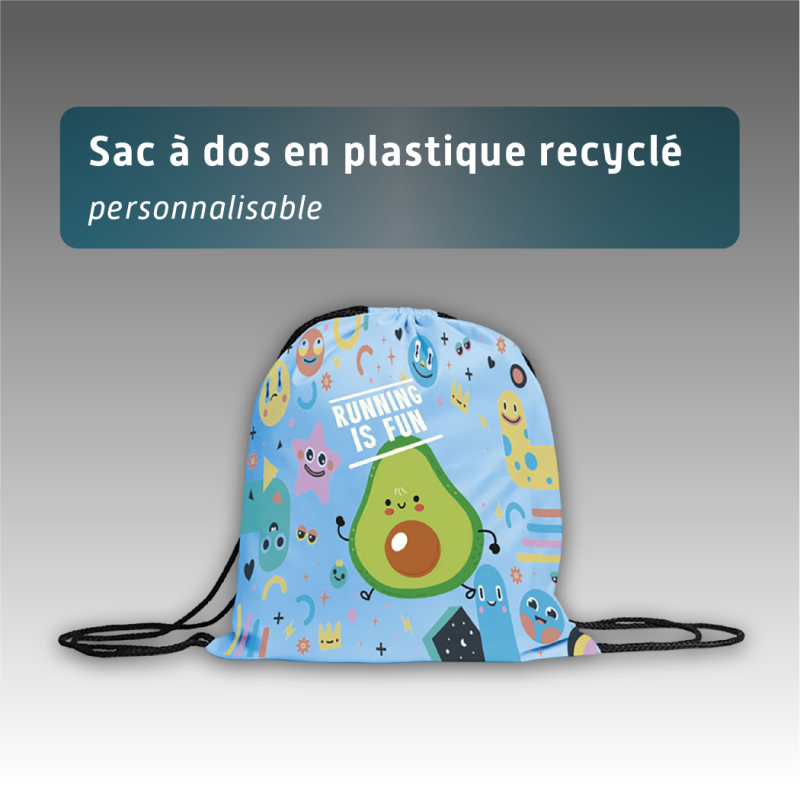 Sac à dos en plastique recyclé - personnalisable