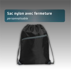 Sac nylon avec fermeture