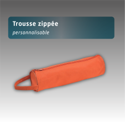 Trousse zippée - 7 couleurs disponibles - personnalisable