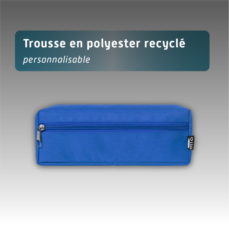 Trousse en polyester recyclé - personnalisable