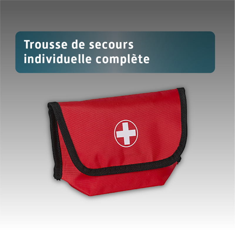 Trousse de secours individuelle complète - Kit premiers secours portable