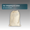 Sac shopping en coton - personnalisable - 3 tailles