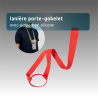 Lanière porte-gobelet personnalisable -Tour de cou avec support en silicone