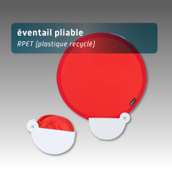 Éventail pliable personnalisable en RPET : le goodie écologique pour vos événements