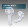 Ventilateur pliable rechargeable USB-C personnalisable -3 vitesses -Batterie 400 mAh