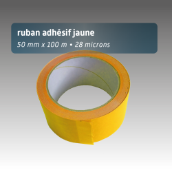 Ruban adhésif plastique 50x100 m | Disponible en 10 coloris