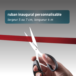 Ruban d'inauguration 4 m x 5 à 7 cm - Ruban de cérémonie pour inauguration officielle