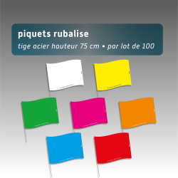 Piquet rubalise - 7 couleurs disponibles