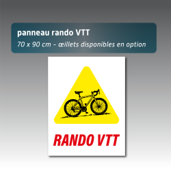Panneau Rando VTT - Aquilux 70 x 90 cm