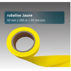 Rubalise Plastique Unie 50 mm x 100 m – Balisage & Signalisation Événements Sportifs