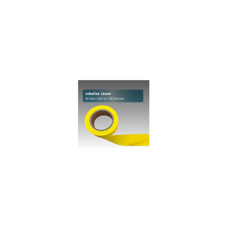 Rubalise Plastique Unie 50 mm x 100 m – Balisage & Signalisation Événements Sportifs