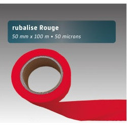 Rubalise Plastique Unie 50 mm x 100 m – Balisage & Signalisation Événements Sportifs