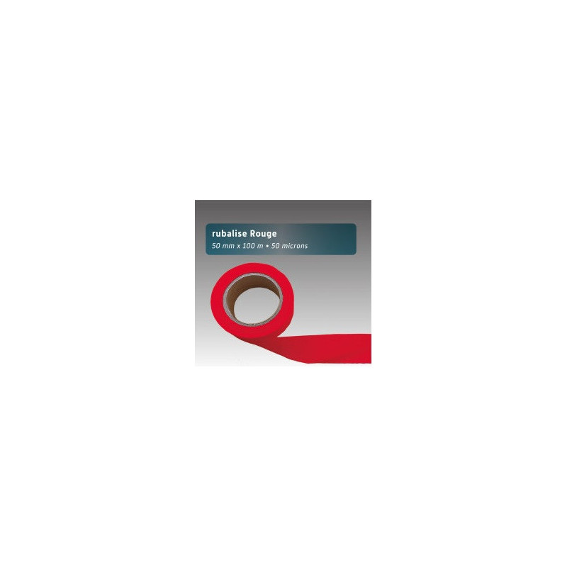 Rubalise Plastique Unie 50 mm x 100 m – Balisage & Signalisation Événements Sportifs