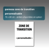 Panneau Zone de Transition 70x90 cm Personnalisable