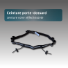 Ceinture porte-dossard réfléchissante jaune avec porte-gel