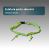 Ceinture porte-dossard jaune 2 cordons avec porte-gel