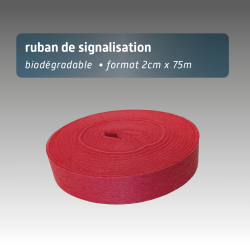 Ruban biodégradable fibre de bois 2 cm x 75 m | 6 couleurs