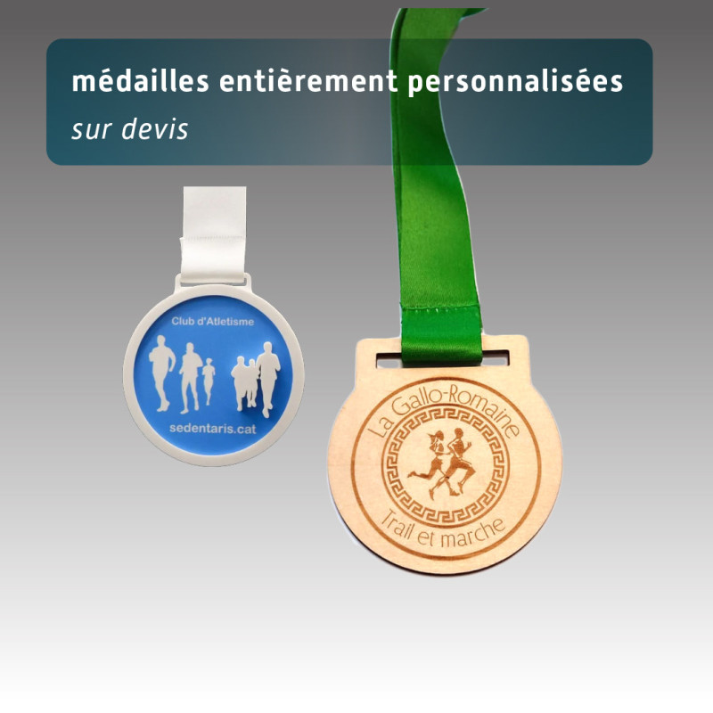 Médailles personnalisées sur mesure - cadeau finisher